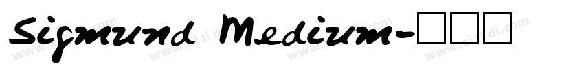 Sigmund Medium字体转换
